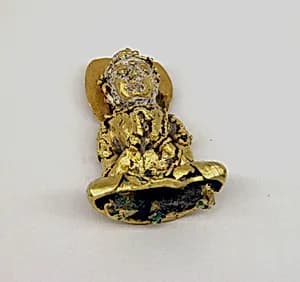 Sculpture of Vairochana with Attached Nimbus by Unknown Artist