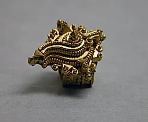 Hinged Earclip with Shankha Mofif by Unknown Artist