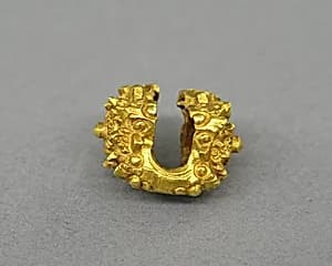 Pair of Ear Clips with Foliate Design by Unknown Artist