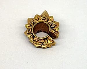 Ear Clip in the Shape of a Starfruit with Foliate Design by Unknown Artist