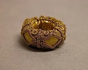 Ear Ornament with Granulate Design by Unknown Artist