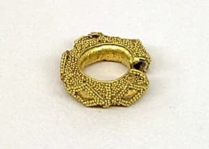Ear Ornament with Granulate Design by Unknown Artist