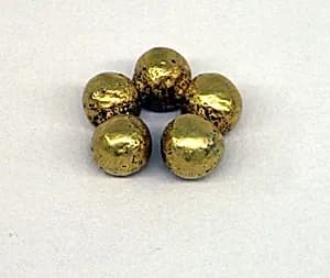 Pair of Ear Ornaments Composed of Beads by Unknown Artist