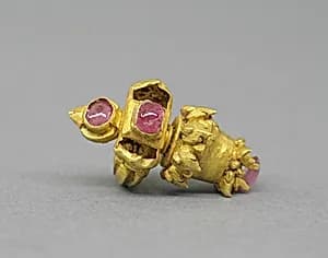 Ear Clip with Opaline Stones by Unknown Artist