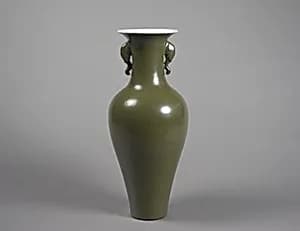 Vase with Elephant Handles by Unknown Artist
