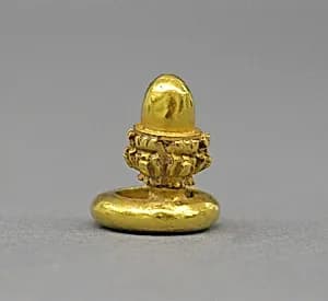 Ear Clip with Lotus Bud Motif by Unknown Artist