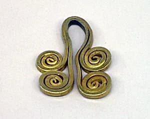 Pendant Composed of Two Sets of Volutes by Unknown Artist