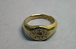 Ring with Oval Bezel and "Sri" Inscription by Unknown Artist