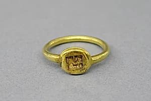 Ring with Oval Bezel and "Sri" Inscription by Unknown Artist