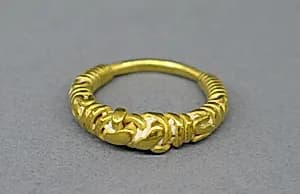 Ring with Hoop of Twisted Wire by Unknown Artist