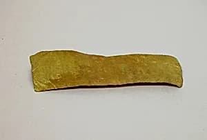 Gold Foil incised with Standing Image of Goddess Sri by Unknown Artist