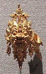 Ear Ornament with Kala Motif by Unknown Artist