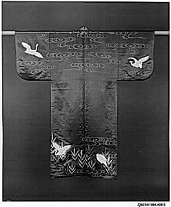 Noh Costume (Nuihaku) with Egrets by Unknown Artist