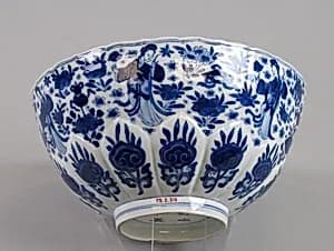 Lotus bowl with ladies by Unknown Artist