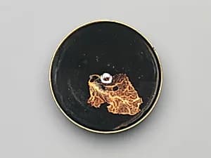 Tea Bowl with Leaf Decoration by Unknown Artist
