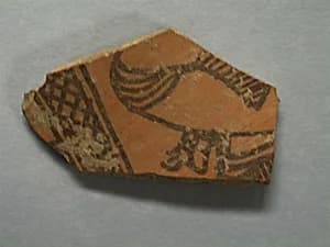 Shard: Shoulder of Offerer with Crosshatching by Unknown Artist