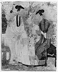 Young Women in a Garden by Unknown Artist