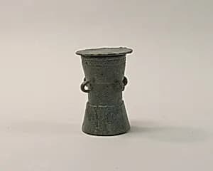 Lime Container in the Form of a "Mloko" Drum by Unknown Artist