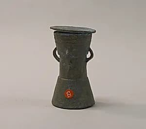 Lime Container in the Form of a "Mloko" Drum by Unknown Artist
