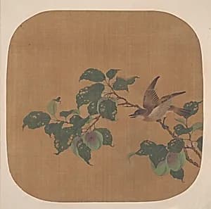 Branch of Flowering Tree with Bird by Unidentified artist