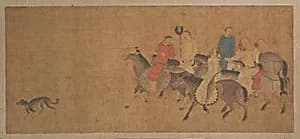 Horsemen with Dog by Unidentified artist|Gessen