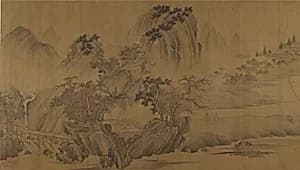 A Secluded Fishing Village by Unidentified artist|Jing Hao