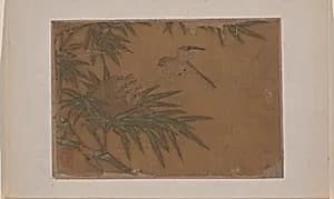 Seven Birds in Bamboo Tree Nest by Unidentified artist