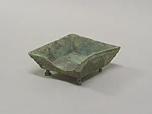 Footed Square Vessel by Unknown Artist