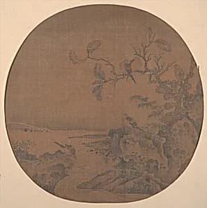 Landscape with Birds by Unidentified artist