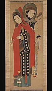 Lady and Attendant by Unidentified artist