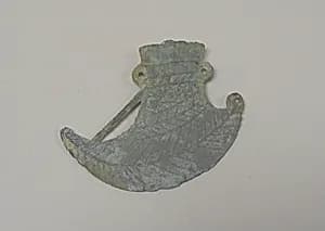 Asymmetric Pediform Hafted Ax with Striated Decoration by Unknown Artist