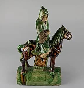 Roof Tile in Form of a Mounted Warrier by Unknown Artist