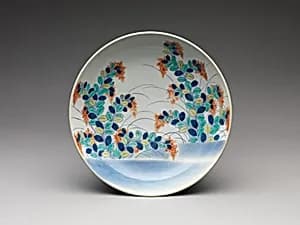 Dish with Bush Clover Design by Unknown Artist