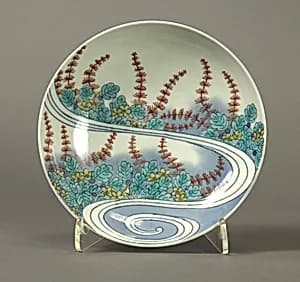 Dish with Design of Water Plants by Unknown Artist