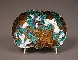 Dish with Design of Radishes by Unknown Artist