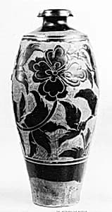 Bottle with Floral Decoration by Unknown Artist