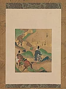 “Mount Utsu” (Utsu no yama), from The Tales of Ise (Ise monogatari) by Tawaraya Sōtatsu|Takeuchi Toshiharu