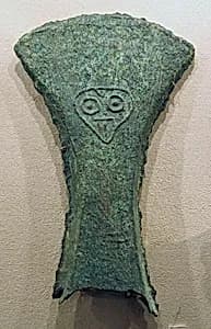 Hafted Ax with Moko-Style Face by Unknown Artist