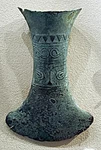 Hafted Flask-Shaped Ax with Face by Unknown Artist