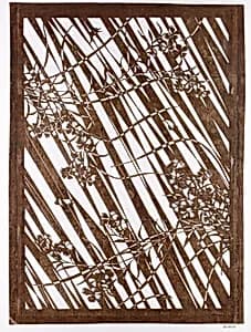 Stencil with Pattern of Pinks by Unknown Artist