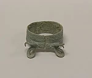Bracelet with Two Facing Dragonflies by Unknown Artist