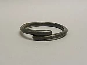 One of a Pair of Overlapping Undecorated Anklets by Unknown Artist