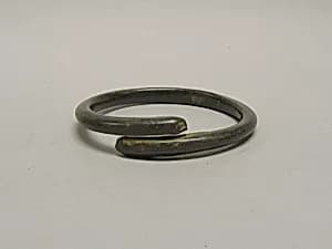 One of a Pair of Overlapping Undecorated Anklets by Unknown Artist