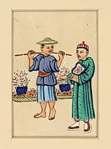Flower Vendor by Unknown Artist