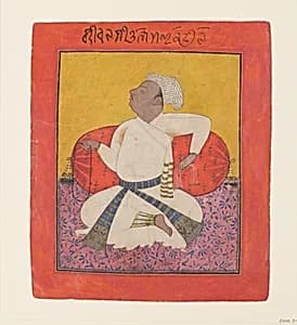 Maharaja Sital Dev in Devotion by Unknown Artist