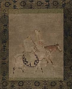 Man and Woman on Horseback by Unidentified artist