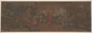 Landscape Painting of Figure in Woodland Setting by Unidentified artist