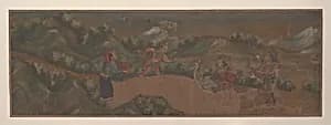 Landscape Painting of Figure in Woodland Setting by Unidentified artist