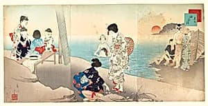 Bathing in the Sea (Kaisuiyoku) by Gyosei Shuntei