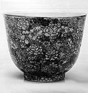 One of a Pair of Cups with Mille-Fleurs Design by Unknown Artist